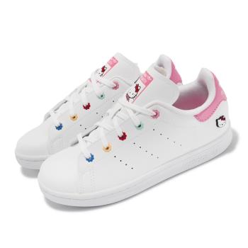 adidas x Hello Kitty 童鞋 Stan Smith C 中童 白 粉 聯名 小朋友 愛迪達 ID7231