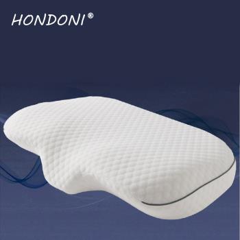 HONDONI 人體工學4D蝶型枕 記憶枕頭 護頸枕 紓壓枕 側睡枕 午睡枕 透氣舒適(美型白)Z1-D