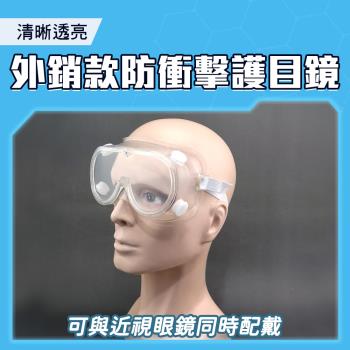 安全眼鏡2入 防風眼鏡 防霧耐衝擊 護目鏡 防化學噴濺 工業護目鏡 安全護目鏡 防塵 透明護目鏡 1621