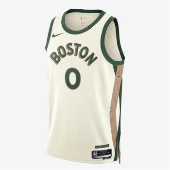 Nike 男裝 NBA 球衣 Jayson Tatum 波士頓 塞爾特人隊 米綠【運動世界】DX8488-133