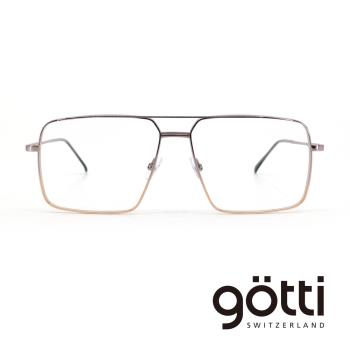 【Götti 】瑞士Götti Switzerland 時尚漸變色雙槓光學眼鏡(- DENIS)