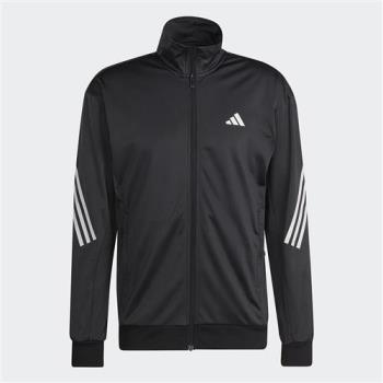 Adidas 男裝 外套 立領 排汗 口袋 黑【運動世界】HT7176