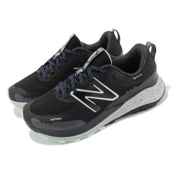 New Balance 越野跑鞋 DynaSoft NITREL V5 GTX D 寬楦 女鞋 黑 灰 防水 NB 紐巴倫 WTNTRGB5-D