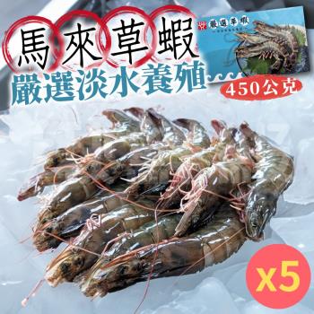 【5入組】馬來草蝦 (450g/盒)