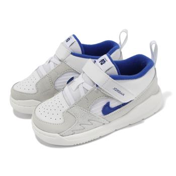 Nike 童鞋 Jordan Stadium 90 TD 小童 學步鞋 白 灰 藍 喬丹 魔鬼氈 DX4396-104