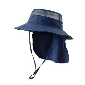 【巴黎精品】漁夫帽遮陽帽-夏季防曬護頸透氣漁夫女帽子3色a1ay17