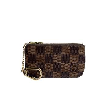 Louis Vuitton Damier Ebene帆布鑰匙零錢包(N62658-咖)