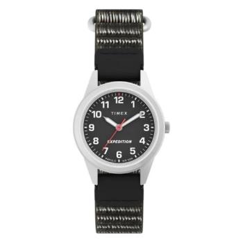【TIMEX】天美時 遠征系列 26毫米快速纏繞帶手錶 (軍綠X灰 TXTW4B25800)
