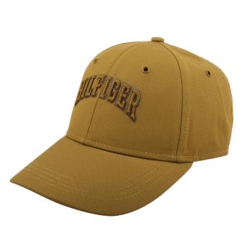 TOMMY HILFIGER- 黃繡線英文字母LOGO棒球帽(芥黃色)