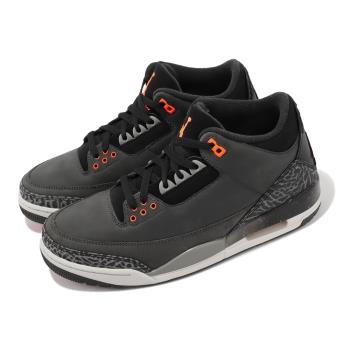 Nike Air Jordan 3 Retro Fear 恐懼 3代 男鞋 爆裂紋 深灰 橘 休閒鞋 CT8532-080
