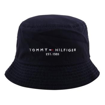 TOMMY HILFIGER-英文字母LOGO棉質漁夫帽(海軍藍)S~M