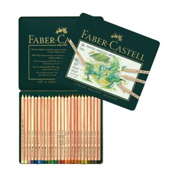 【Faber-Castell】輝柏 PITT藝術家級粉彩色鉛筆 24色 / 盒 112124