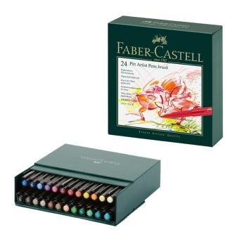 【Faber-Castell】輝柏 PITT 藝術筆精裝版 24色 / 盒 167147