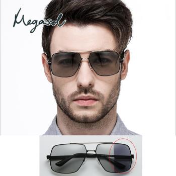 MEGASOL 寶麗萊UV400偏光太陽眼鏡(感光變色BS2686-多色選)