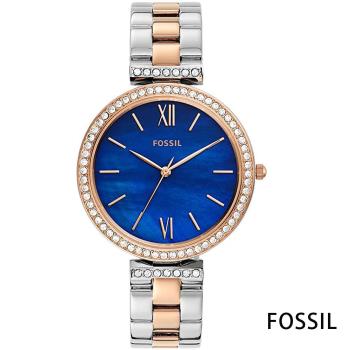 FOSSIL 魅力海洋風情手錶(ES4640)-藍/39mm