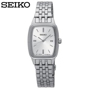 【SEIKO精工】女士經典石英手錶不鏽鋼錶帶(SRZ469P1)