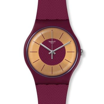Swatch  成熟紫金耀眼石英腕錶   SUOR110