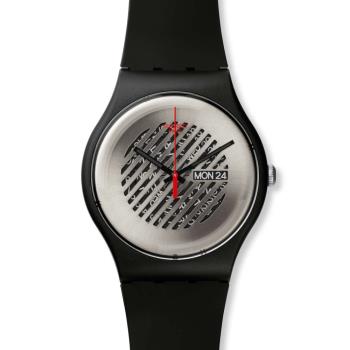 Swatch 時尚斜紋透視時光石英腕錶 SUOB713