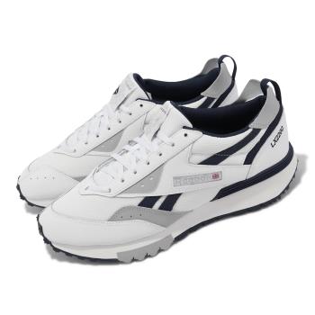 Reebok 休閒鞋 LX2200 白 灰 深藍 男鞋 復古 麂皮 運動鞋 GW7201
