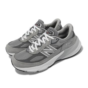 New Balance 休閒鞋 990 V6 D 寬楦 女鞋 灰 銀 美製 麂皮 復古 拼接 NB 紐巴倫 W990GL6-D