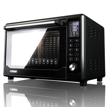 山崎42L不鏽鋼微電腦控溫全能電烤箱/黑色  SK-4685MY (贈 鋁合金翅膀烤盤)