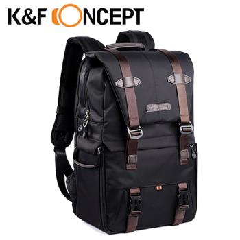 K&F Concept 時尚者 專業攝影單眼相機後背包-黑 KF13.092 送乾燥包三入組