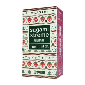 [相模Sagami]奧義衛生套-草莓15入．買就送隨機奧義衛生套2片!!