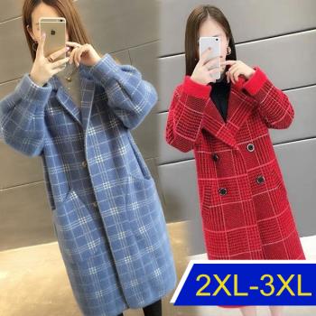 【韓國K.W.】型-頂級水貂絨加厚保暖外套
