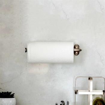 《Umbra》Stream壁掛式廚房衛生紙架(鈦金)