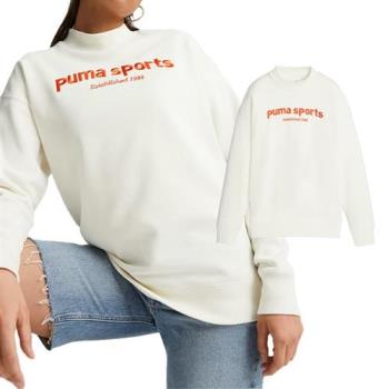 Puma 流行系列 女 米色 運動 休閒 上衣 長袖 62521565