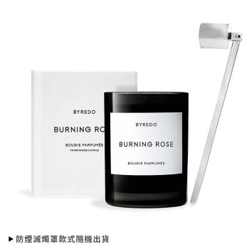 BYREDO Burning Rose 熾火玫瑰香氛蠟燭(240g)-國際航空版贈防煙滅燭罩