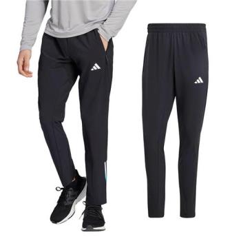 Adidas Train Icons 男款 黑色 休閒 運動 訓練 拉鍊 口袋 長褲 IM2319
