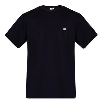 【CELINE 】男款 TRIOMPHE 刺繡LOGO 短袖T恤-黑色(L) 2X04I671Q.38AW