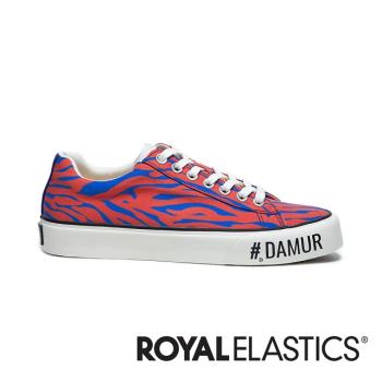ROYAL ELASTICS 聯名系列#DAMUR ZONE 紅藍動物花紋帆布鞋 (女) 90821-225