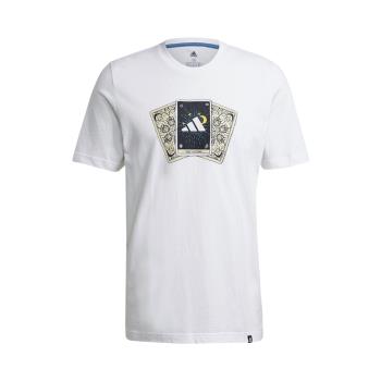 adidas T恤 Tarot BOS Graphic T 男款 愛迪達 塔羅牌 塗鴉 圓領 棉質 白 彩 GN8179