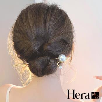 【Hera 赫拉】氣質簡約珍珠髮簪 L111091307