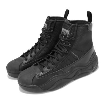 adidas 靴子 Superstar Millencon Boot W 女鞋 黑 高筒 休閒鞋 貝殼頭 愛迪達 IG5320