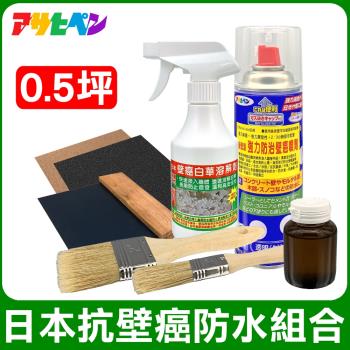 日本Asahipen-日本抗壁癌防水組合包 0.5坪 含油漆去除劑
