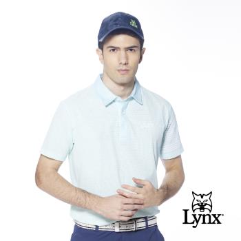 【Lynx Golf】男款吸排透氣易溶紗材質3M反光印花短袖POLO衫/高爾夫球衫(二色)