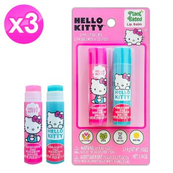 【免運】Hello Kitty護唇膏二入裝4g/0.14oz x3組