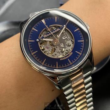 MASERATI手錶, 男錶 46mm 銀圓形精鋼錶殼 寶藍色鏤空, 中三針顯示錶面款 R8823146001
