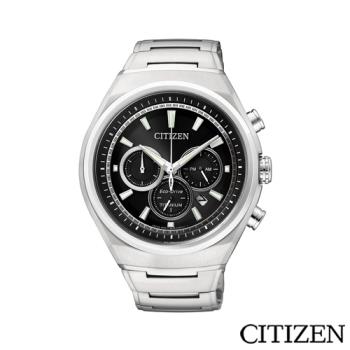 CITIZEN 星辰 超級鈦三眼計時腕錶 CA4021-51E