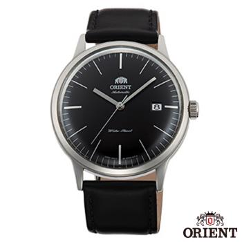 ORIENT東方錶 DATEⅡ 醇黑簡潔手動上鍊機械腕錶-黑x40mm FAC0000DB0