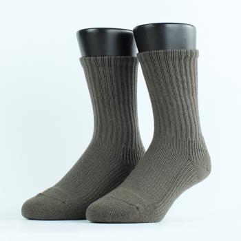 【FOOTER除臭襪】Medium．素色中階日常羊毛襪-男款(W190L/XL-橄欖綠)