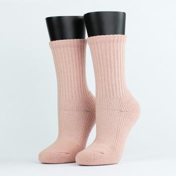 FOOTER除臭襪 Medium.素色中階日常羊毛襪-女款 W190M-粉