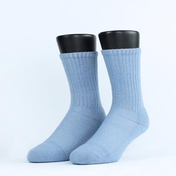【FOOTER除臭襪】Ultra．素色極暖登山羊毛襪-男款(W191L/XL-天空藍)