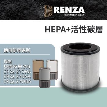 適用Electrolux 伊萊克斯 EP32-27 極適家居300 抗敏空氣清淨機 HEPA活性碳濾網 濾芯 濾心