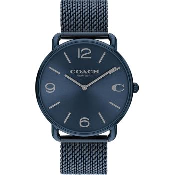 COACH LOGO C 米蘭帶紳士腕錶/藍/41mm/CO14602650