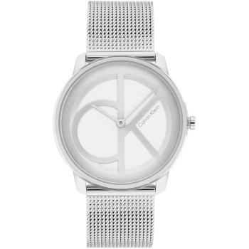Calvin Klein 凱文克萊 經典LOGO米蘭帶時尚腕錶/銀/34mm/CK25200032