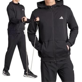 Adidas WO DK TOP 男 黑 毛圈布 吸濕排汗 舒適 休閒 連帽 外套 IT4308